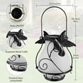 thumbnail image 3 of Solar Flame Light Hanging Flame Fire Metal Lamp IP55 Waterproof Flickering LED Garden Light Portable Solar Fence Light for Outdoor Yard Patio Garden Hummingbird Flame Lamp, 3 of 9