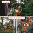 Artificial Christmas Hanging Basket,Pre-lit Christmas Flower Basket ...