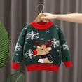 thumbnail image 4 of Kayannuo Ugly Christmas Sweater For Kids Children's Pullover Sweater Autumn And Winter Girls Christmas Knit Sweater Elk Long Sleeve Top, 4 of 4