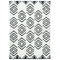 SAFAVIEH Skyler Kandace Oriental Area Rug, Ivory/Black, 5'1" x 7'6"