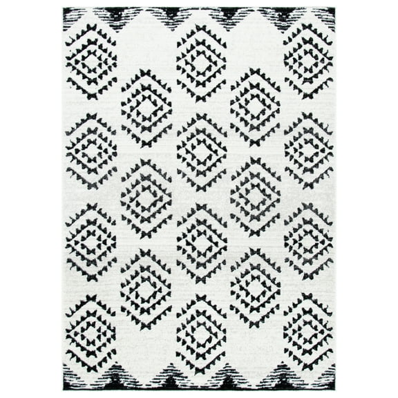SAFAVIEH Skyler Kandace Oriental Area Rug, Ivory/Black, 5'1" x 7'6"