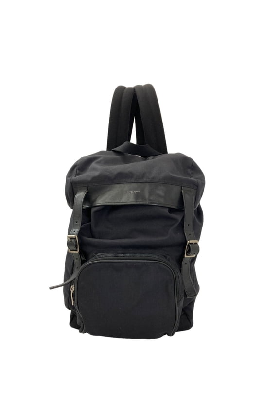Pre-Owned Saint Laurent Logo Backpack/Daypack, Canvas, Women's