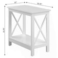 thumbnail image 5 of Pemberly Row Contemporary Wood Chairside End Table with Shelf in White, 5 of 5