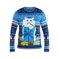 thumbnail image 5 of Jollidays Men's Hanukkah Ugly Holiday Sweater with Drink Pocket, Sizes S-3XL, 5 of 5