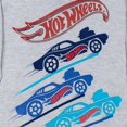 thumbnail image 4 of Sudadera con capucha Hot Wheels para niños pequeños, forro polar, 2T, gris jaspeado, 4 of 8