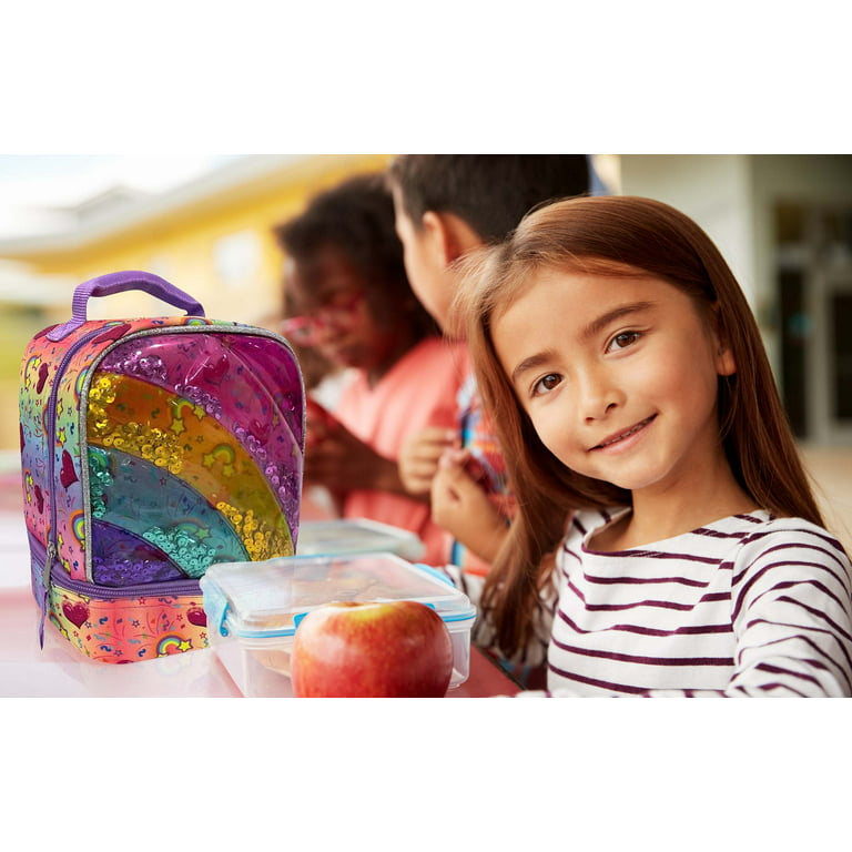 Ralme Girls Rainbow Fairy Lunch Box with Water Bottle 2 Piece Set 