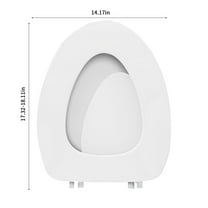 Toilet Seat Cover Soft Extended Vinyl Toilet Seat Cover with Comfortable Foam Pad - Fits All Standard Size Toilets - Easy to Install