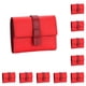 thumbnail image 3 of Sonducket Monedero de cuero para mujer, reemplazo Rectangular, tríptico, Color sólido, elegante, carpeta de fotos, billetera, Notecase, regalo Rojo 10piezas, 3 of 6