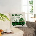 thumbnail image 3 of Housses de Coussin de la Saint-Patrick 16x16, Ensemble de 4, Housses de Coussin de la Saint-Patrick, Trèfle Vert, Camion Porte-Bonheur, Housses de Coussin, Taies d'Oreiller pour Décorations Extérieures à la Maison (16 Pouces), 3 of 5
