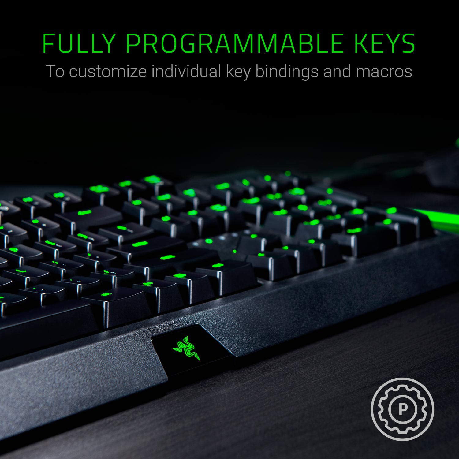  Razer BlackWidow Mechanical Gaming Keyboard: Green Mechanical  Switches - Tactile & Clicky - Chroma RGB Lighting - Anti-Ghosting -  Programmable Macro Functionality : Video Games