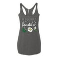 thumbnail image 2 of Wild Bobby, Be Your Own Kind of Beautiful Inspirational, Pop Culture, Women Tri-Blend Racerback Tank Top, Premium Heather, Medium, 2 of 3