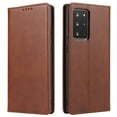 thumbnail image 4 of Leather Wallet Samsung Galaxy S25 Case (Brown) Magnetic Folio Card Slot Holder Flip Kickstand Shockproof Cover, 4 of 5