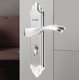 thumbnail image 1 of Manija de puerta antirrobo para habitación silenciosa, manija de puerta del dormitorio, cerradura de manija a presión, cerradura de puerta de acero inoxidable A02, 1 of 5