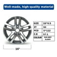 thumbnail image 3 of New 16" Wheel Rim 16x6.5 Inch Replacement Alloy Rim for Volkswagen Jetta 2005-2018, 3 of 19