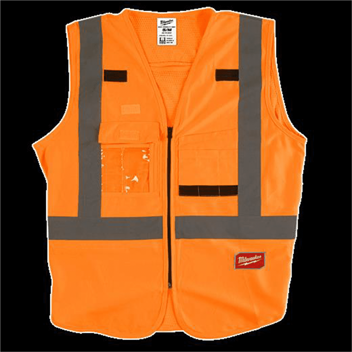 Milwaukee Tool Hi Vis Orange Safety Vest - L/XL