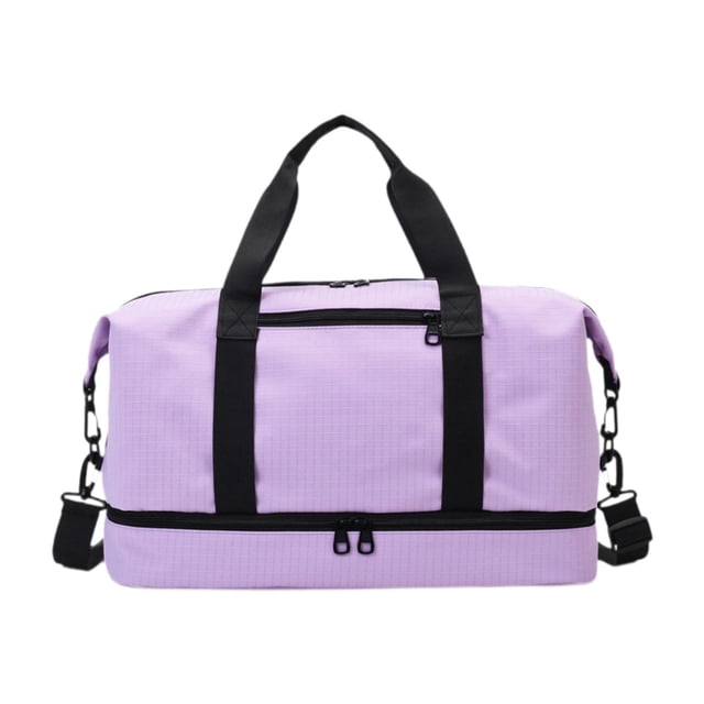 Artículo personal Bolse subraye Carry en bolso bolso de tiras ajustables bolsas de gimnasia bolsas de viaje pequeñas para viajes de campamento al aire Violeta