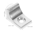 thumbnail image 2 of USHOBE 20Ud Abrazaderas Ajustables Para Estante De Vidrio Plata Con Fijación Fácil En Pared, 2 of 7