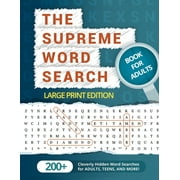 WORD SEARCH PUZZLE GROUP The Supreme Word Search Book for Adults - Large Print Edition (Paperback)(Large Print)