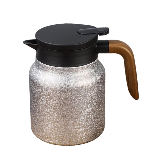 Elodie Stainless Steel Thermal Carafe Insulation Teapot Hot Water Dispenser Easy to Use silver