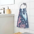 thumbnail image 3 of Yayeee 100% Cotton Hand Towels for Bathroom 16" x 28" Soft Absorbent Kitchen Towel, Light Blue Anchor, 3 of 7