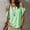 *Green, variant on Women's Cold Shoulder Striped Blouse,Round Neck Short Sleeve T-Shirt for Summer Pink,Women's Plus XL