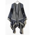 thumbnail image 1 of Reversible Winter Warm Poncho Shawl Wrap Thick Cardigan, 1 of 5