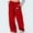 Red, variant on Runfenguu Y2K Pants, Baggy Pants Women Women'S Elastic Lace-Up Casual Solid Color High-Waisted Wide-Leg Yoga Pants