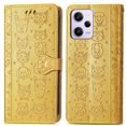thumbnail image 1 of Funda Cartera FOXDOCK para XIAOMI Redmi Note 12 Pro 5G , Flip PU con Relieve de Gatos y Perros, Tarjetero y Soporte, 1 of 6