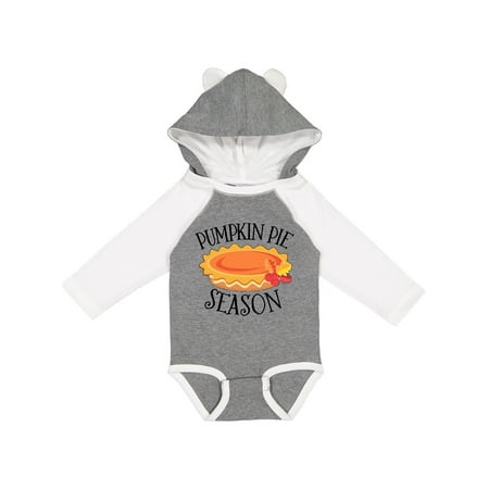

Inktastic Thanksgiving Pumpkin Pie Season and Autumn Leaves Gift Baby Boy or Baby Girl Long Sleeve Bodysuit