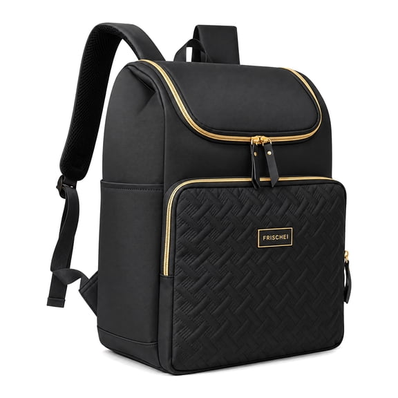 DEFAHN Diaper Bag Backpack,Large Waterproof Baby Diaper Bag with 2 Thermal Pockets,Multifunctional Travel Bag For Mom & Dad Black