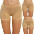 thumbnail image 1 of MesaSe Culottes Shorty pour Femmes Sans Coutures en Nylon Extensible Invisibles Culottes Shorty Boxeurs Lot de 3, 1 of 6