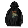 thumbnail image 5 of Sorry Can't Horses Bye Hoodies for Women Fall Winter Long Sleeve Graphic Hooded Sweatshirt with Pockets Pullover Tops, 5 of 6