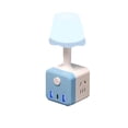 thumbnail image 2 of Multifunctional LED Desk Lamp with Power Strip – Wall Plug Night Light with USB A USB C Outlets – Touch Control Dorm Room Office Bedside Lamp, 2 of 8