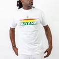 thumbnail image 2 of DemRoc Guyana Stripes of Pride White T-Shirt (SMALL-XXL), 2 of 5