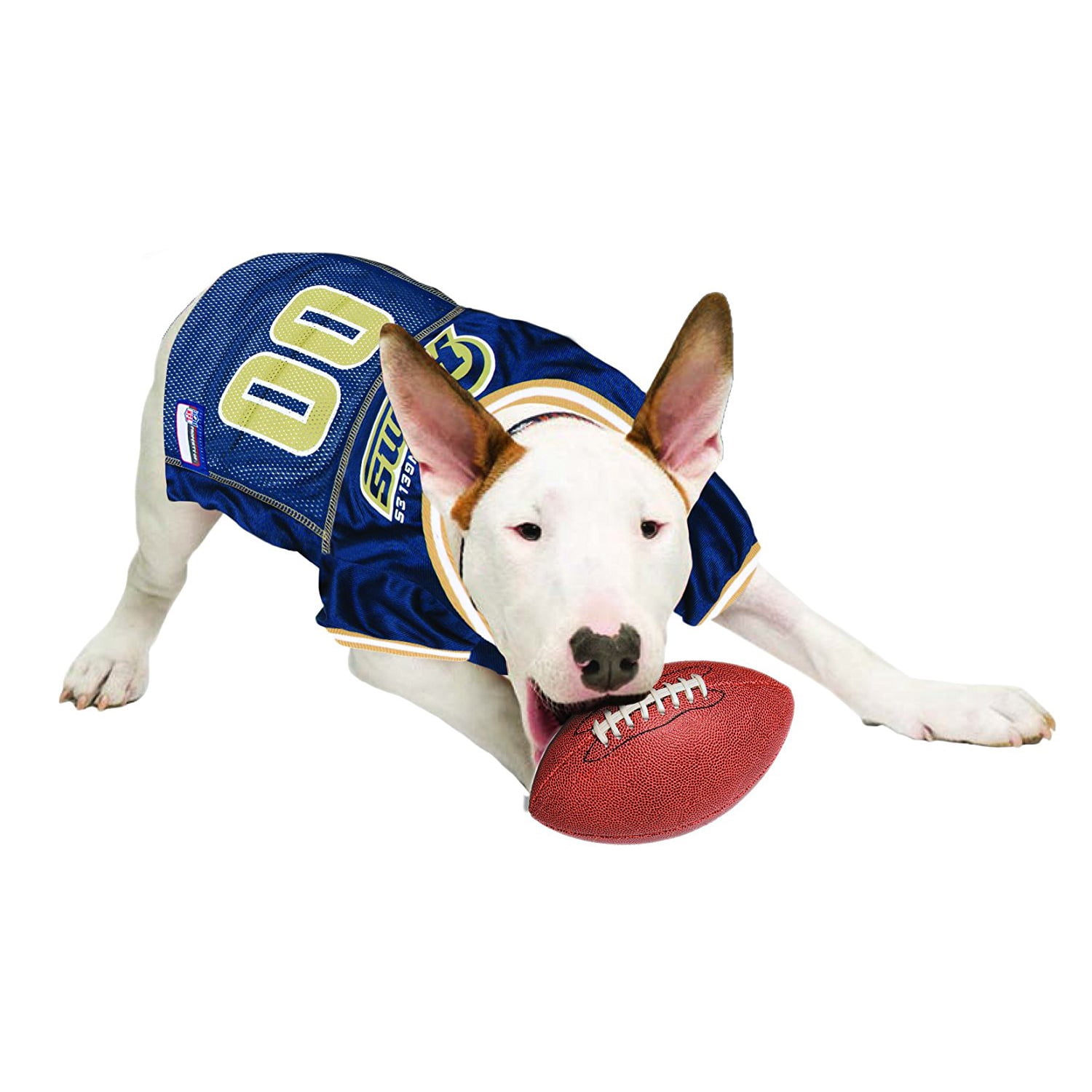Pets First NFL Los Angeles RamsLicensed Mesh Jersey for Dogs and Cats - Extra Small