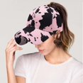 thumbnail image 2 of Babaley Unisex Baseball Cap Cow Print Outdoor Sun Protection Adjustable Street Style Casual Headwear Fashion Sun Hat Hop Hat, 2 of 2