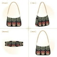 thumbnail image 7 of FORMRS Womens Shoulder Bag with Chain Strap Clutch Purse Cute Tote Handbag, Beige Striped Trees, 7 of 7