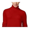 thumbnail image 2 of Karen Scott Women's Petite Luxsoft Turtleneck Sweater Red Size Small, 2 of 3