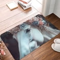 thumbnail image 4 of Fuzoiu Flower Crown White Horse Print Door Mat Outdoor Indoor Welcome Mats, Front Doormat,Flannel Non Slip Durable Entrance Rugs for Front Door, Inside Outside Entry, Porch, Resist Dirt,16x24in, 4 of 7