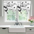 thumbnail image 4 of Chinese Painting Balloon Curtains 63 Inch Length for Living Room/Bedroom, Traditional Culture Cool Bird Tree Branch Rod Pocket Privacy Door Curtains Decorative Tie Up Shade for Window 52"x63", 4 of 8