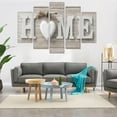 thumbnail image 2 of Wall Decorations for Living Room - Large Canvas Wall art for Bedroom Dining Room - Home Sweet Heart Modern Picture Home Decor Hanging Paintings - 80x150cm x5 Panels Wall decor(No Framed), 2 of 8