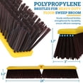 thumbnail image 6 of KLEEN HANDLER 24" Push Broom with 61" Extendable Metal Handle – Heavy-Duty Broom for Garage, Driveway, Deck, Patio & Hard Floor Cleaning, 1pc, 6 of 7