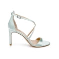 thumbnail image 2 of Jewel Badgley Mischka Womens DIMITRA Glitter Ankle Strap Pumps, 2 of 3