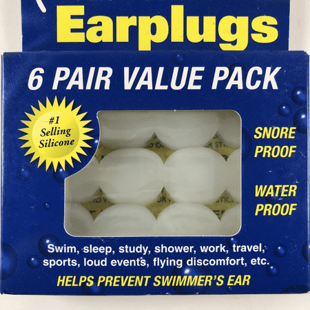 Mack's Pillow Soft Earplugs White 6 Pairs