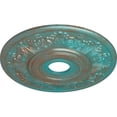 thumbnail image 3 of Ekena Millwork 20"OD x 3 1/2"ID x 1 1/2"P Vienna Ceiling Medallion (Fits Canopies up to 6 1/2"), Hand-Painted Copper Green Patina, 3 of 6
