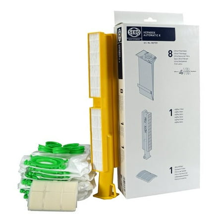 - Sebo Sebo HEPA Service Box - 8 Ultra Bags with Caps and HEPA and Exhaust Filters for AUTOMATIC X Series