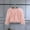 A# Pink, variant on Womens Fashion Oversized Long-Sleeved Faux Fleece Coat Women's Solid Short Imitation Warm Coat Faux Tops Pink 8