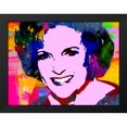 thumbnail image 2 of Stephen Chambers 18x15 Black Modern Wood Framed Wall Art Titled - Betty White, 2 of 6