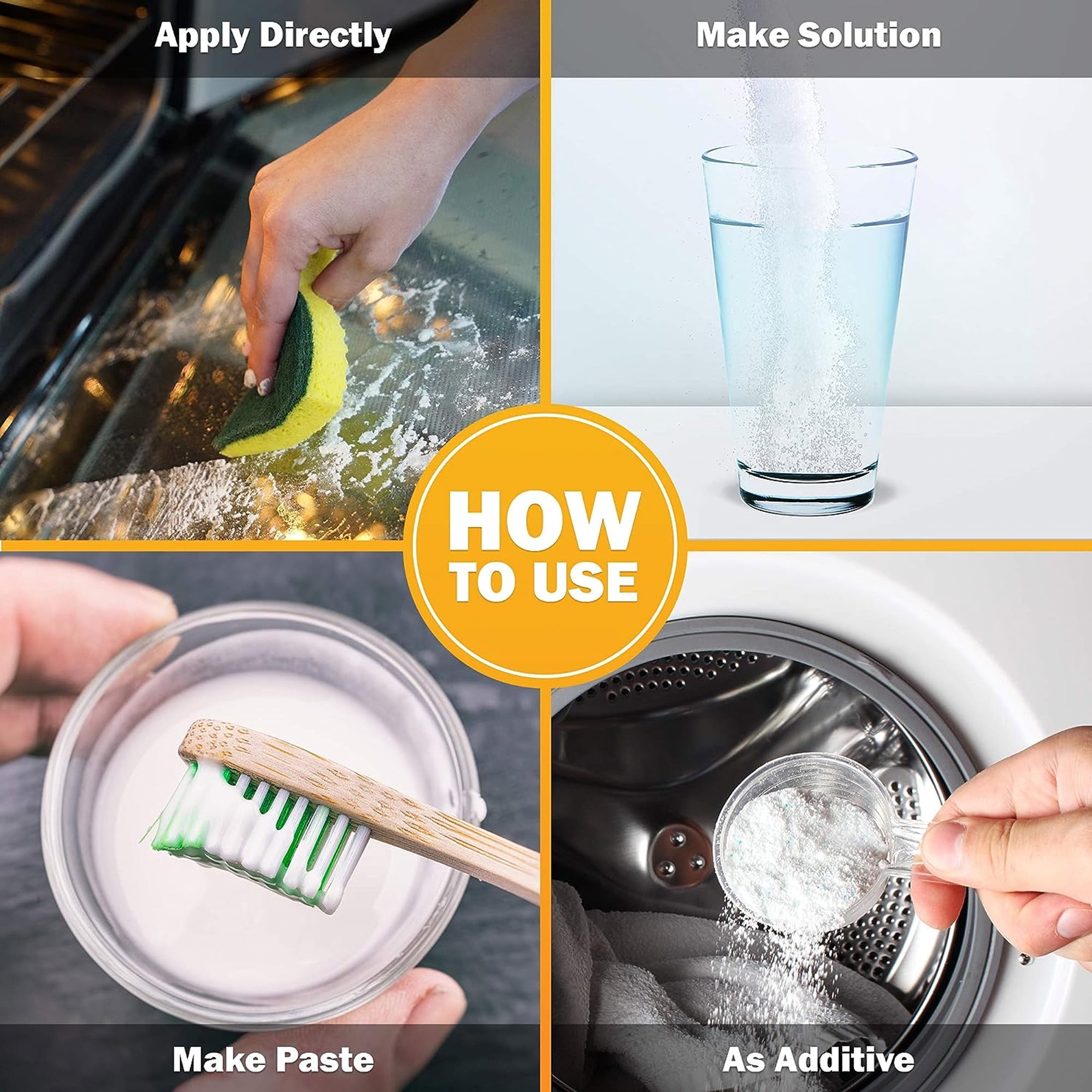 Arm & Hammer shaker à bicarbonate de soude, distributeur double face facile à verser, pour la cuisson, le nettoyage et la désodorisation, 340g