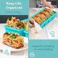 thumbnail image 5 of Silicone Freezer Molds for Soup with Lid – 1-Cup Soup Container Style Ice Cube Trays for Freezer, Meal Prep & Food Storage, Freeze 250mL/125mL Portions – 2 Pack, 5 of 6